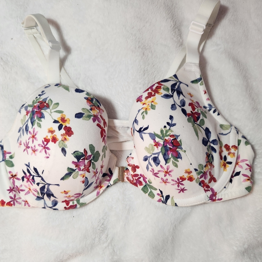 Cacique Floral Print Women's Bra 38C